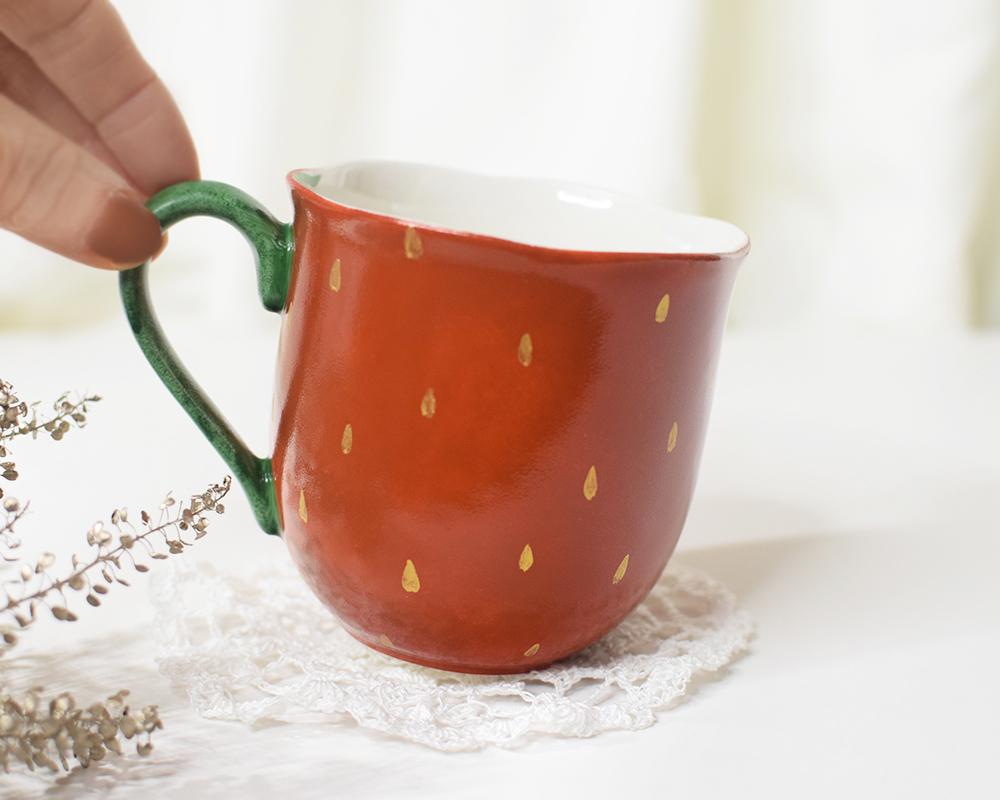 森のいちごのフラワーマグ1枚目の画像