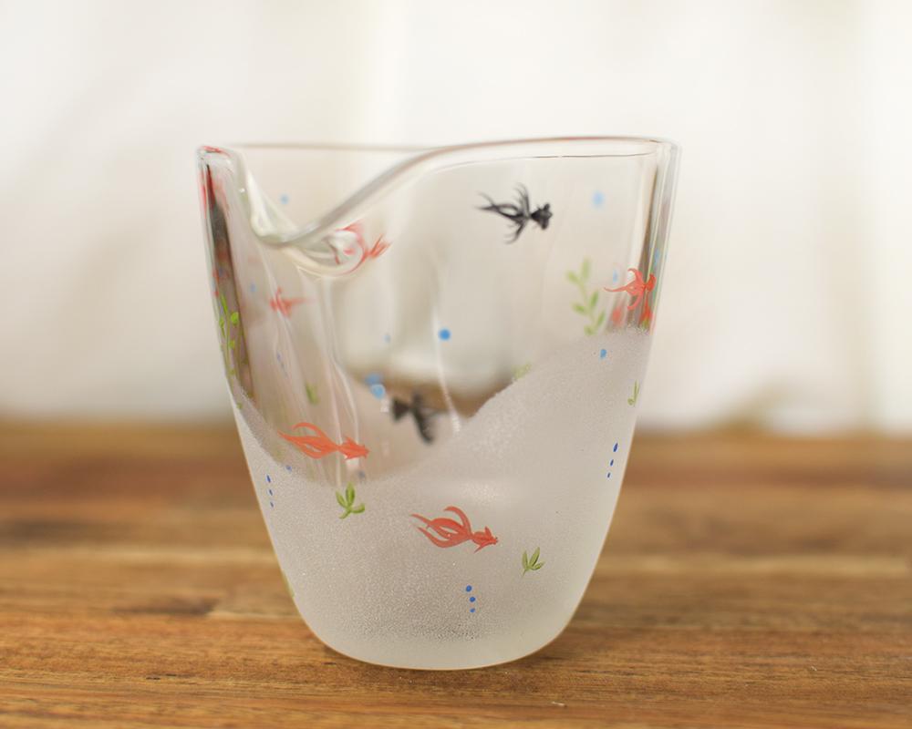 金魚の片口フリーカップガラス（単品） | 4枚目
