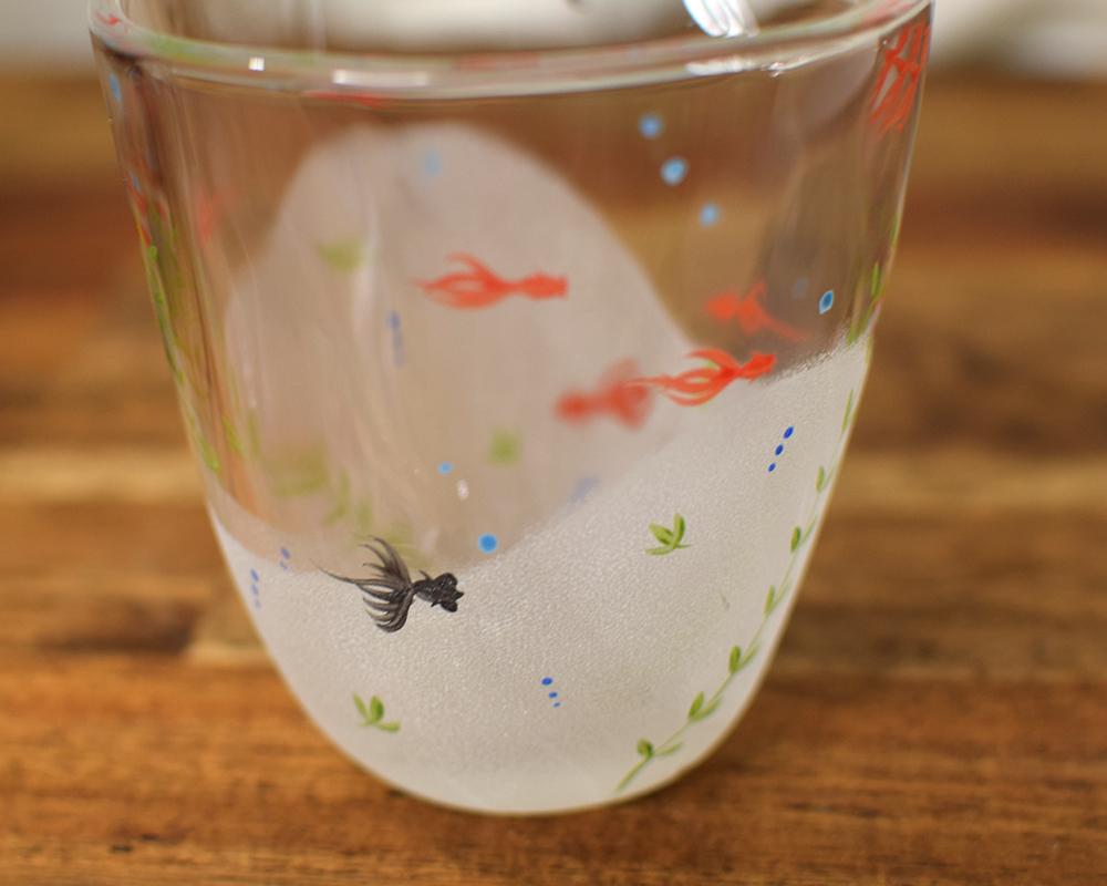 金魚の片口フリーカップガラス（単品） | 9枚目