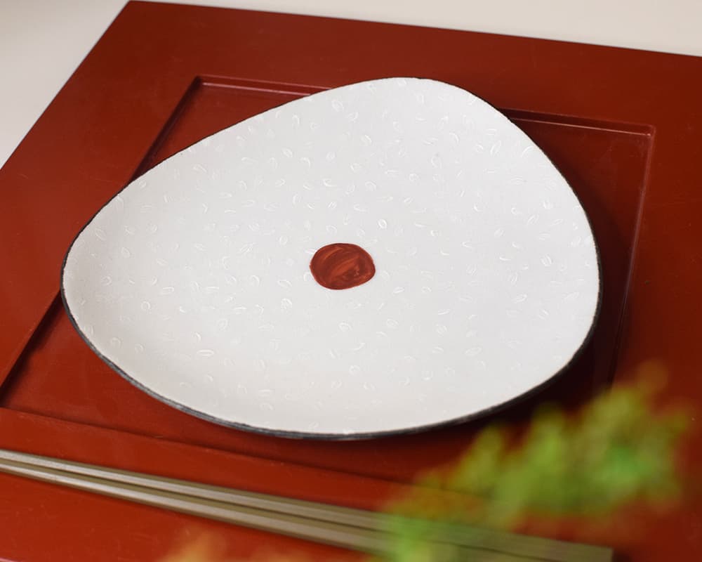 おにぎり梅プレートMサイズ20cm