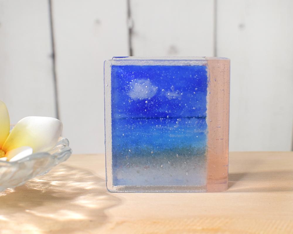 【ガラスのオブジェ】Translucent Pages ― ガラスの小さな物語「水平線」1枚目の画像