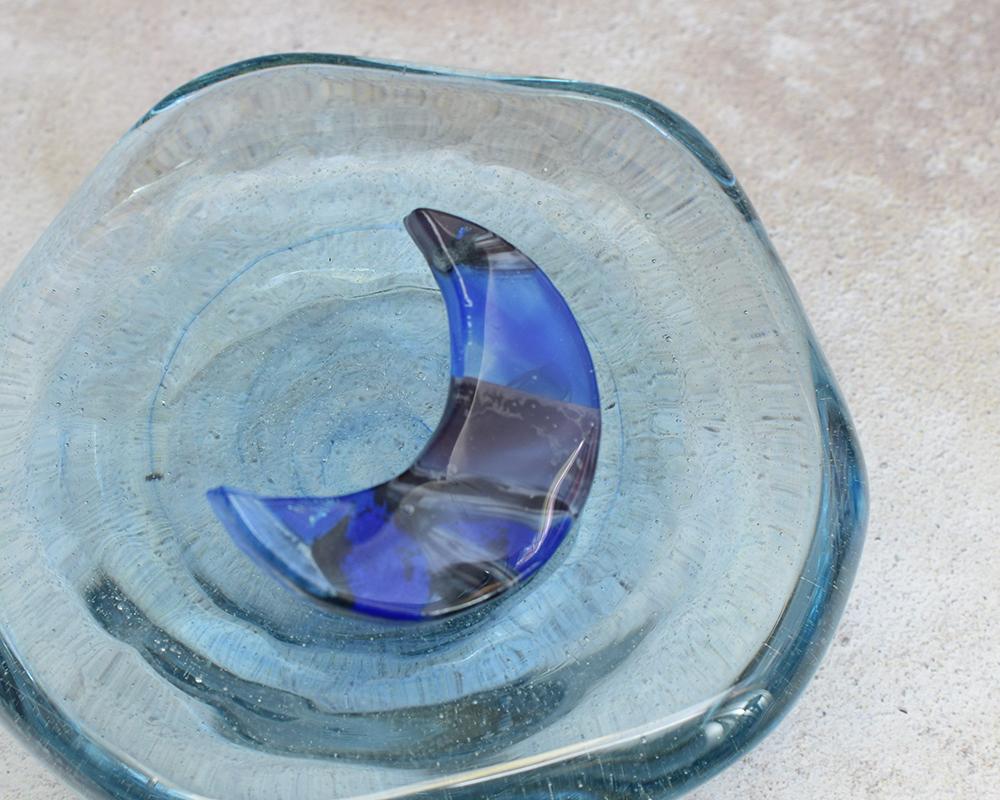 青い月のガラスブローチ | 8枚目