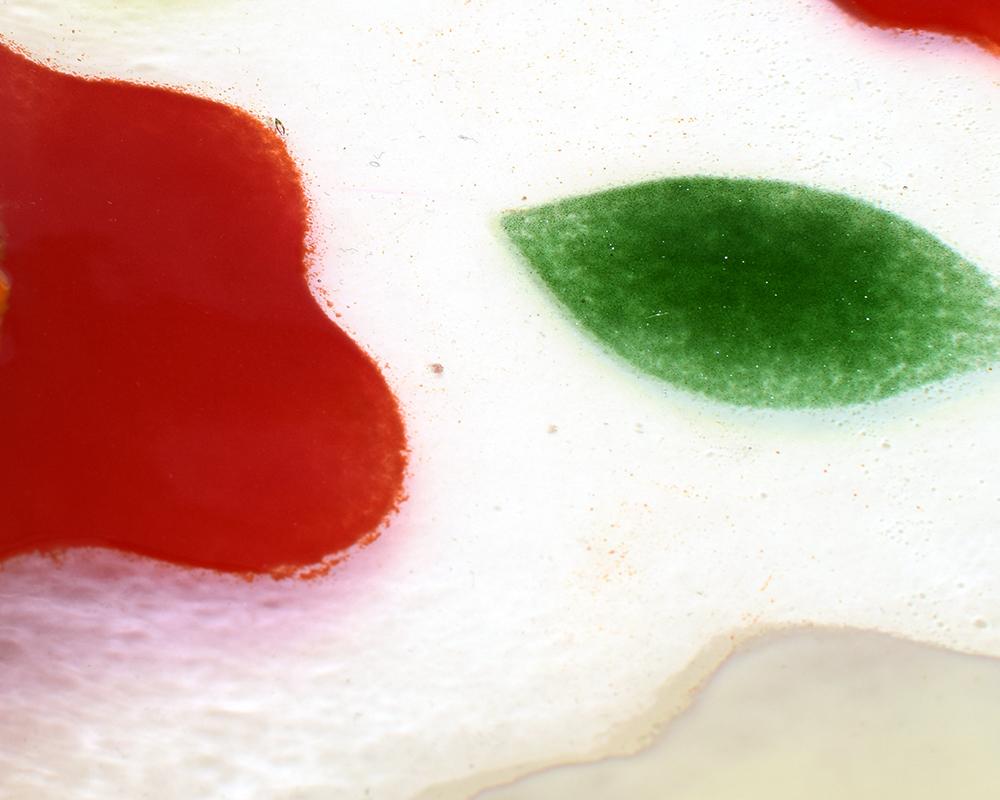 椿のガラス角皿L | 8枚目