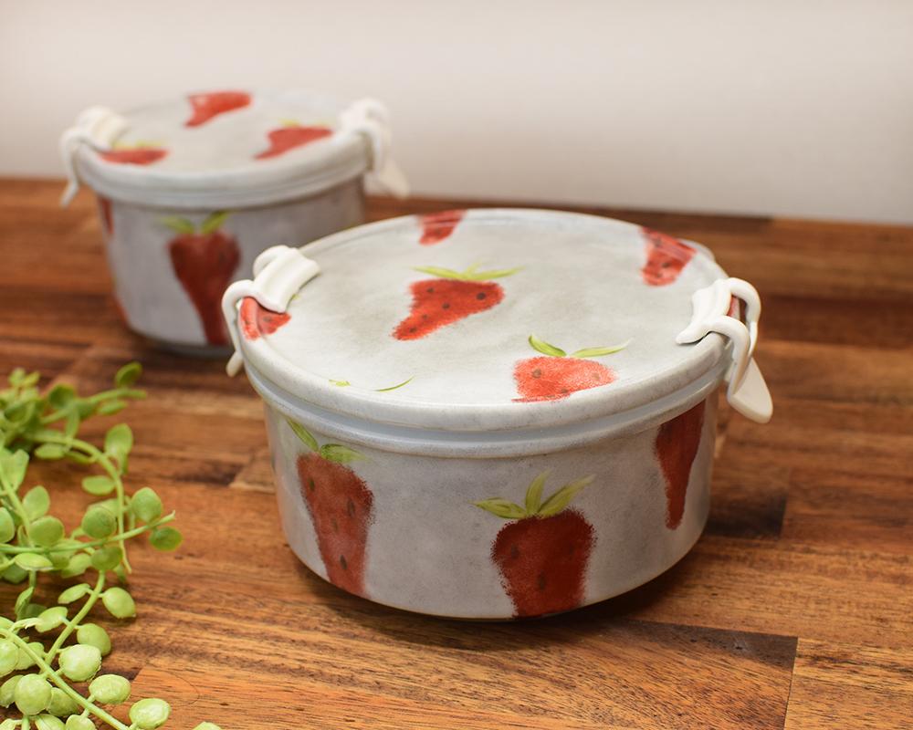 いちご×グレーキャニスターL | 2枚目