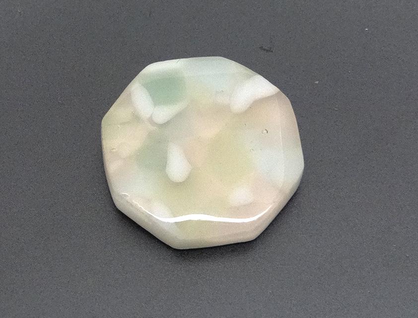 淡雪ガラス帯留め（金具選択可 | 2枚目