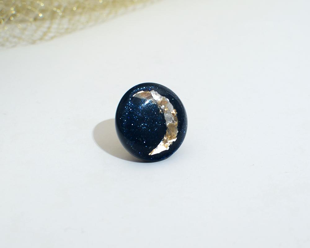 ガラスの帯留め三日月 | 5枚目