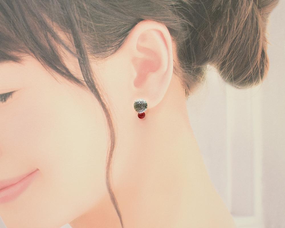 銀＋色つぶガラス（ピアス/ノンホール樹脂） | 19枚目