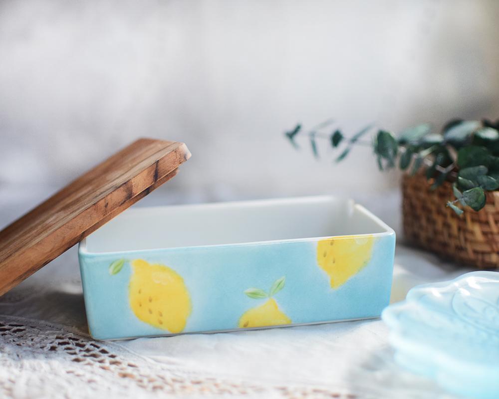 レモン×ブルーバターケース（木製の蓋） | 4枚目