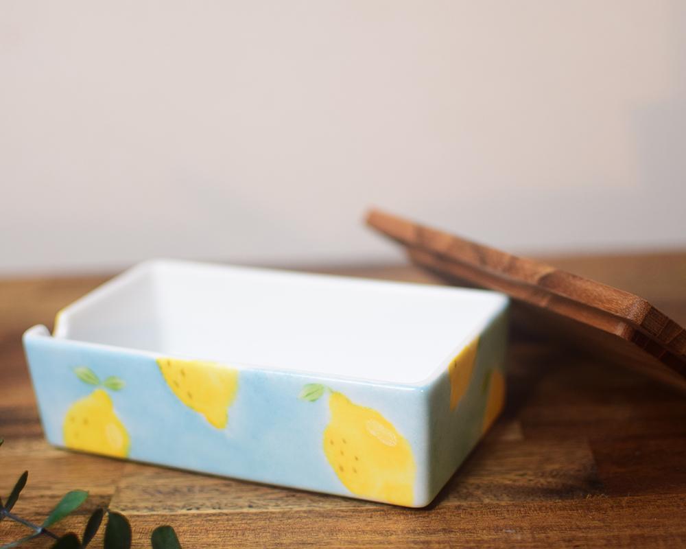 レモン×ブルーバターケース（木製の蓋） | 7枚目