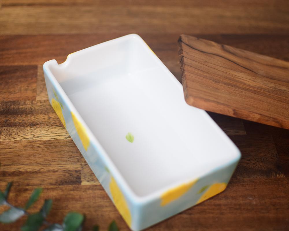 レモン×ブルーバターケース（木製の蓋） | 8枚目