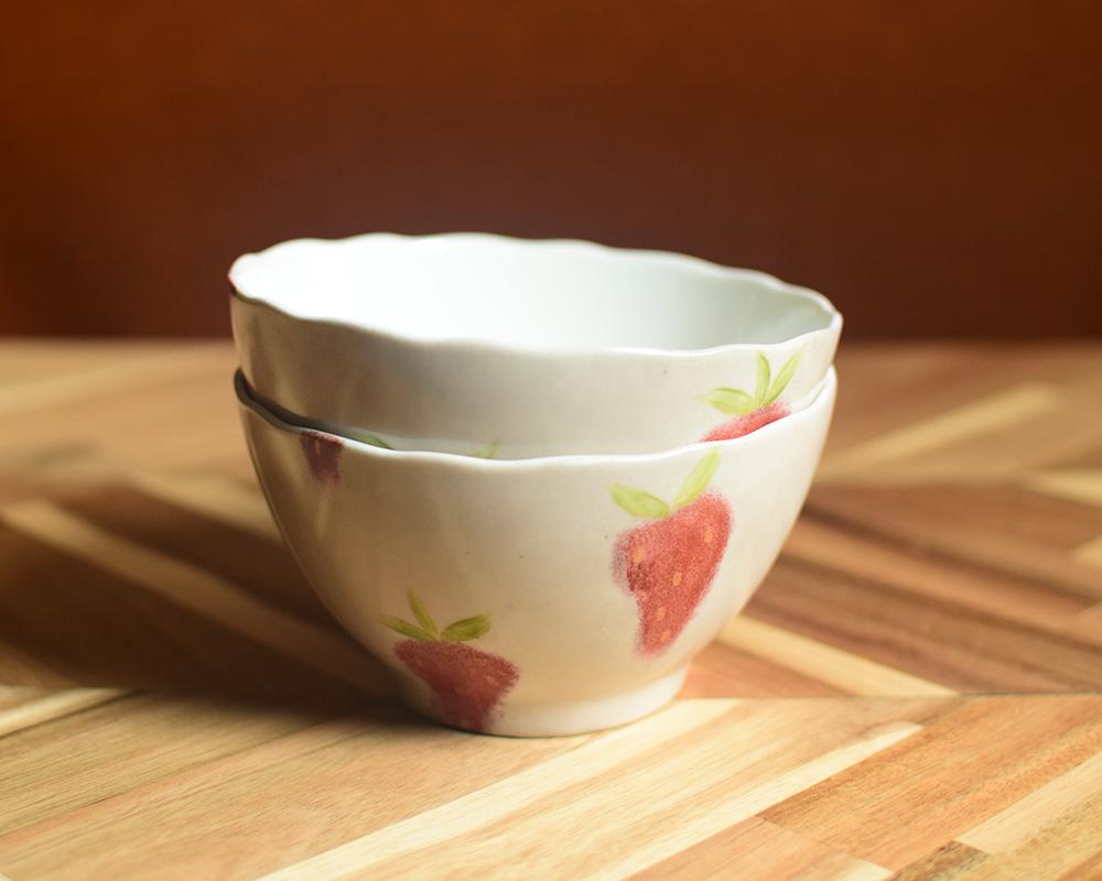 いちご×ベージュのフラワーボウル | 6枚目