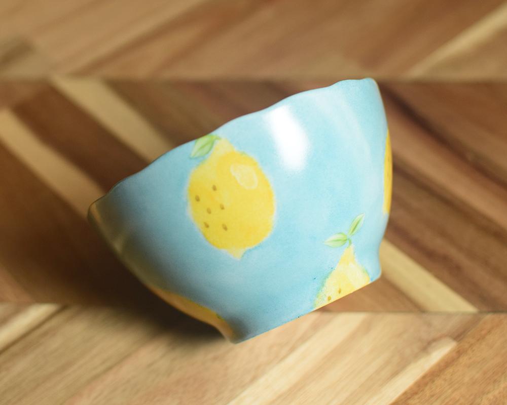 レモン×ブルーのフラワーボウル | 7枚目