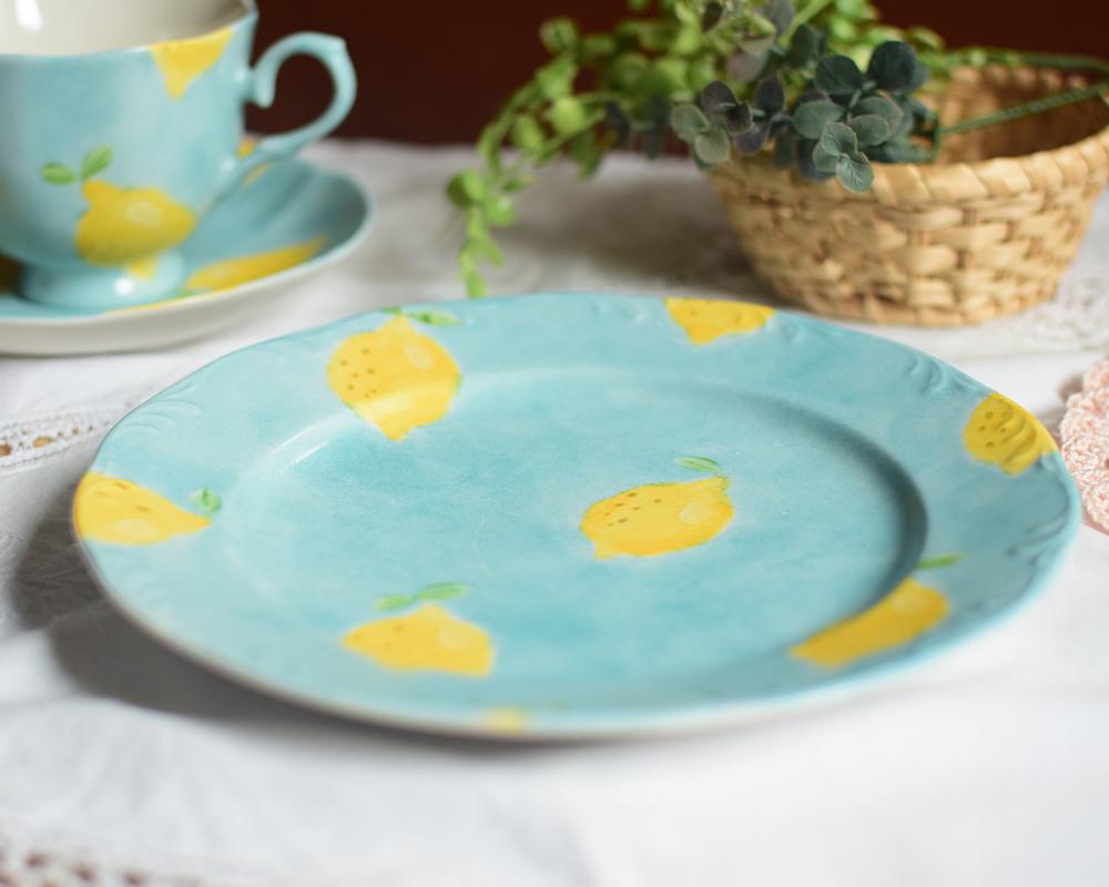 レモン×ブルーのスイートプレート | 2枚目
