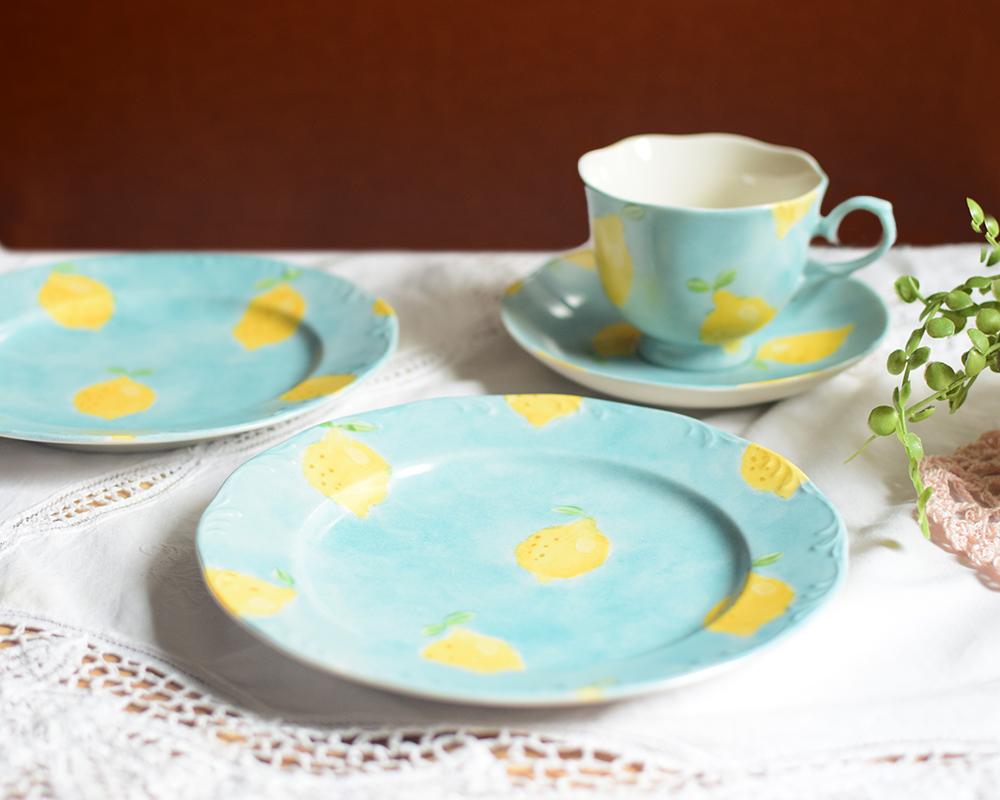 レモン×ブルーのスイートプレート | 5枚目