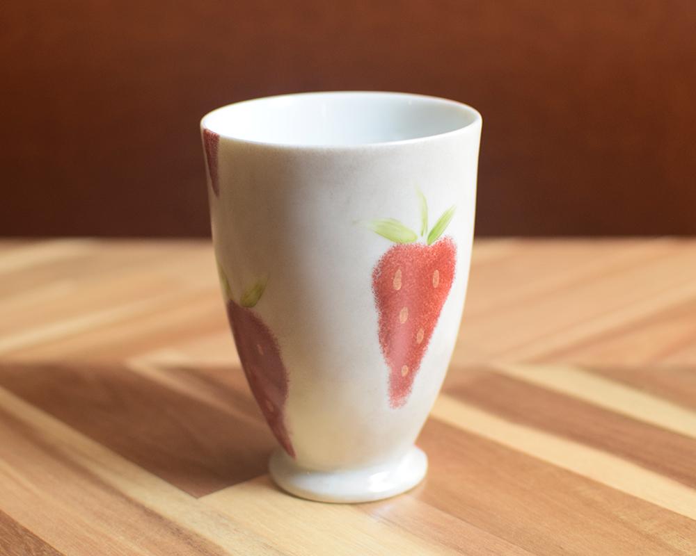 いちご×ベージュのスリムカップ（単品） | 5枚目
