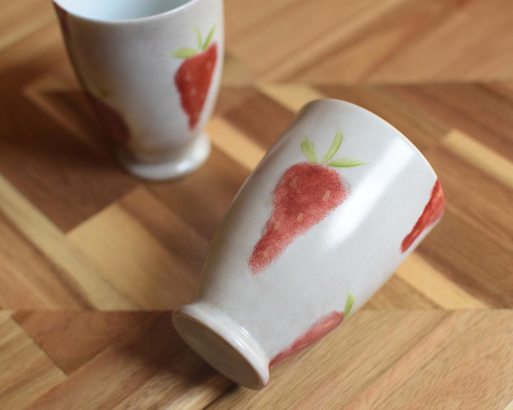 いちご×ベージュのスリムカップ（単品） | 6枚目