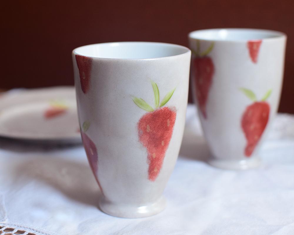 いちご×ベージュのスリムカップ（単品） | 8枚目