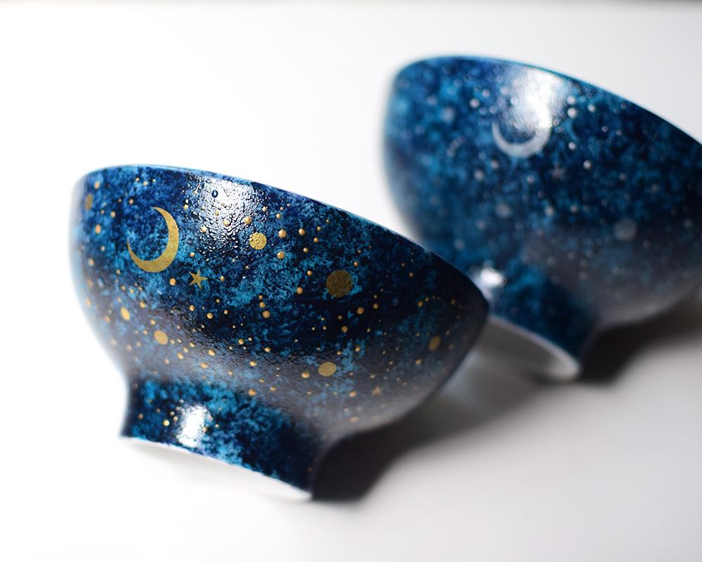 夜空と三日月茶碗（シルバー/ゴールド）単品1枚目の画像