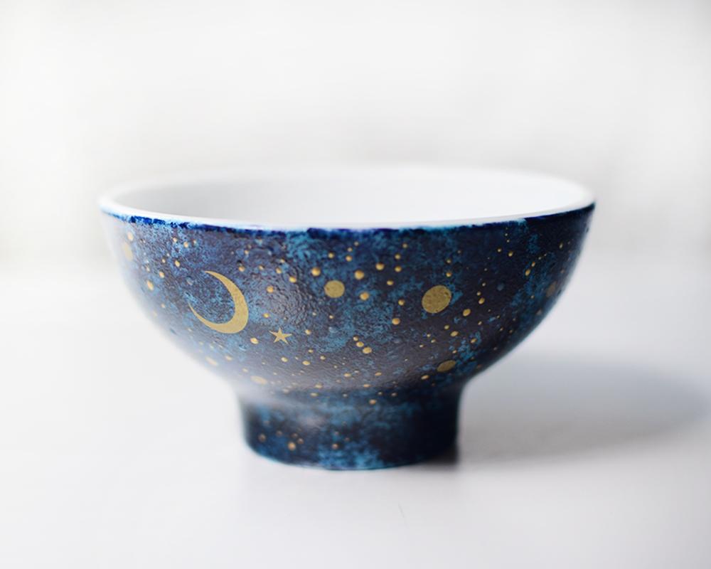 夜空と三日月茶碗（シルバー/ゴールド）単品 | 4枚目