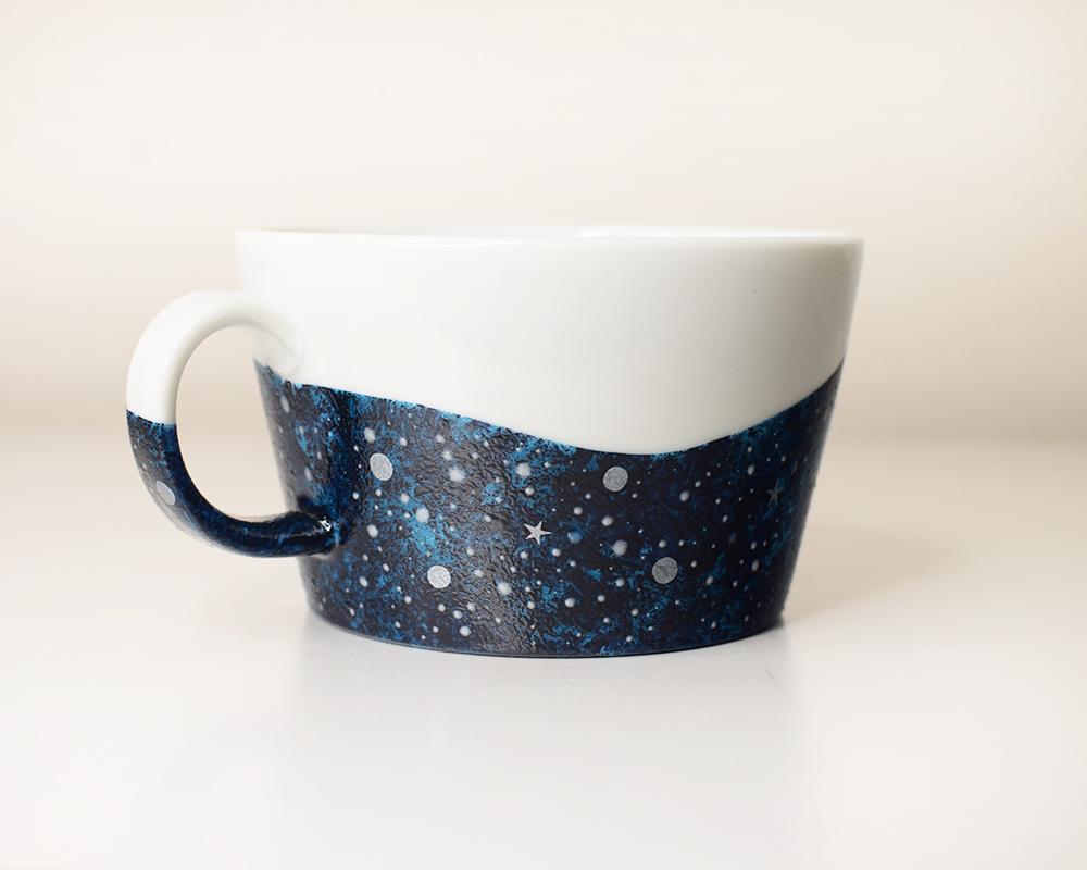 夜空と三日月のスープカップ（シルバー/ゴールド）単品 | 13枚目