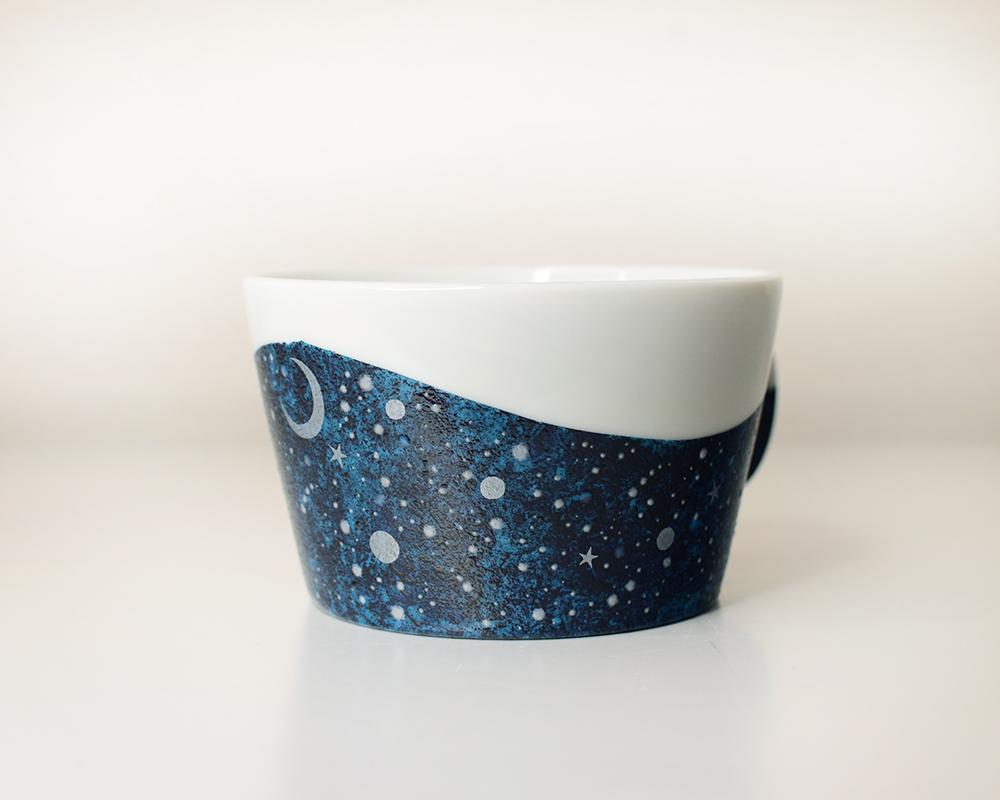 夜空と三日月のスープカップ（シルバー/ゴールド）単品 | 16枚目