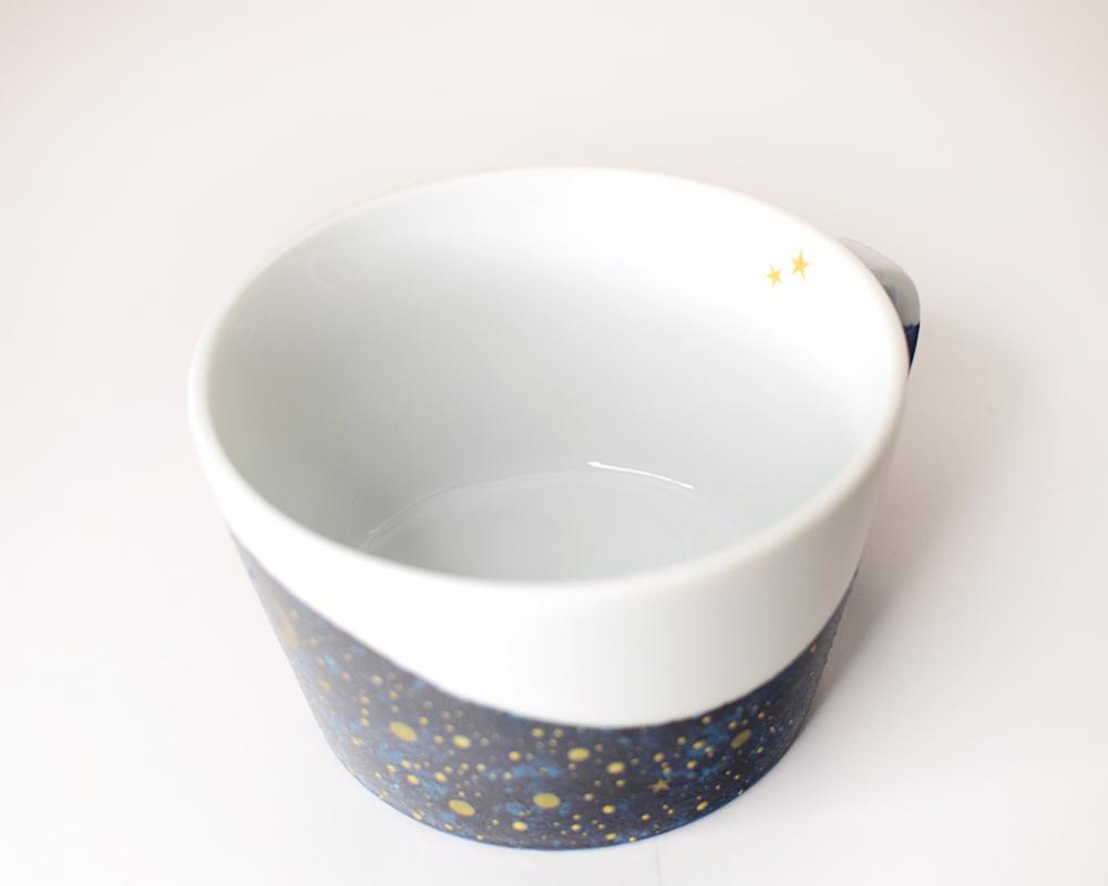 夜空と三日月のスープカップ（シルバー/ゴールド）単品 | 6枚目