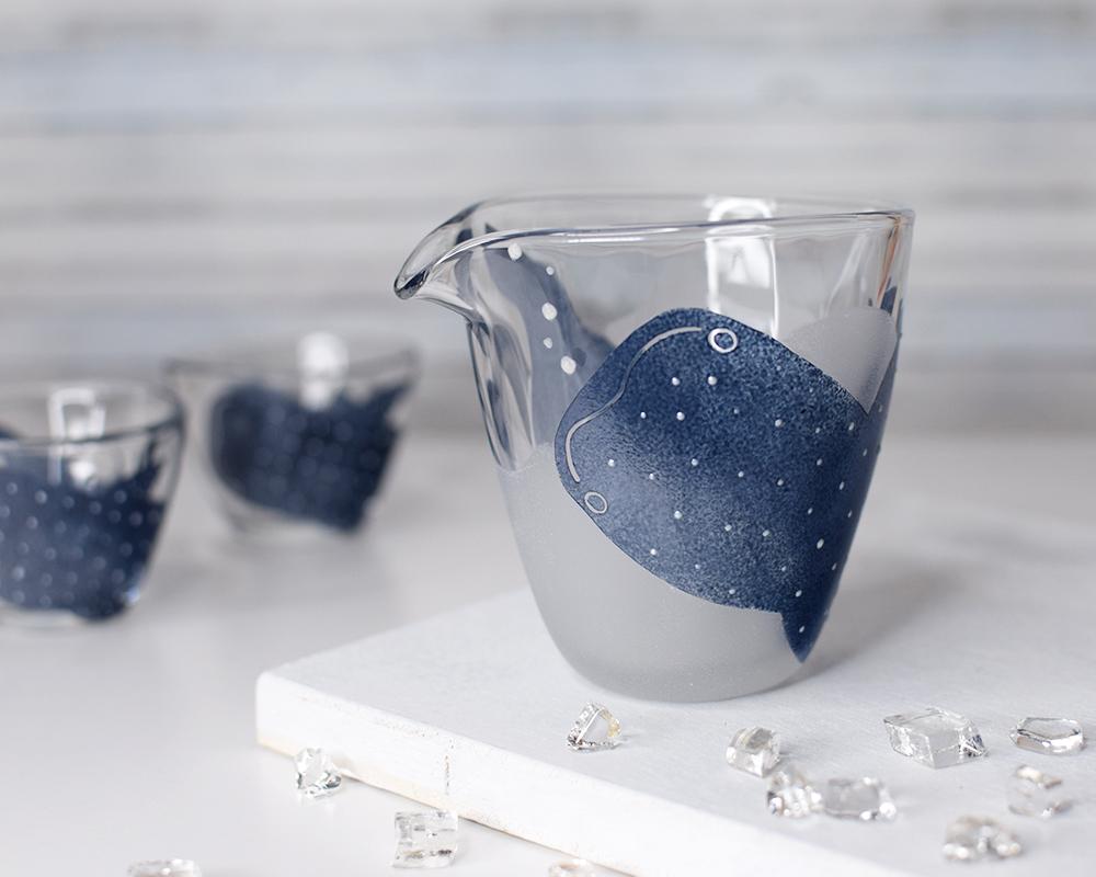ジンベエザメの片口フリーカップガラス（単品）1枚目の画像