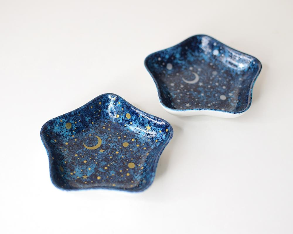 夜空と三日月～星の豆皿（シルバー/ゴールド）単品 | 3枚目