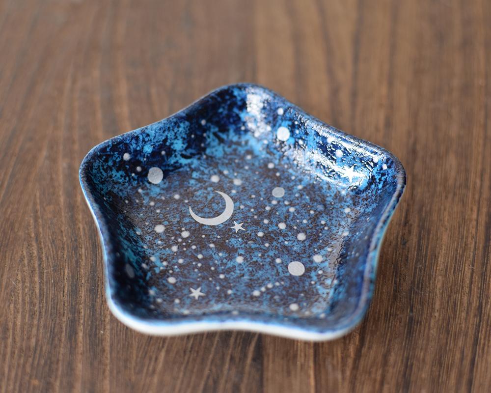 夜空と三日月～星の豆皿（シルバー/ゴールド）単品 | 7枚目