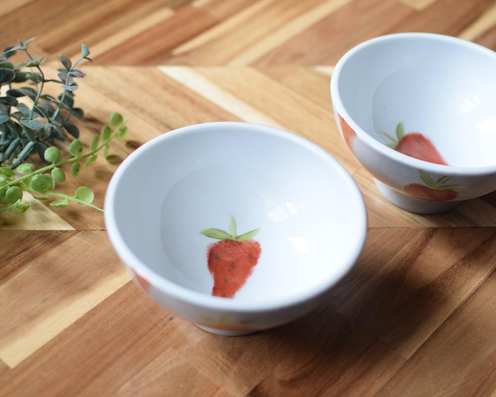いちご×グレ－茶碗（単品） | 4枚目