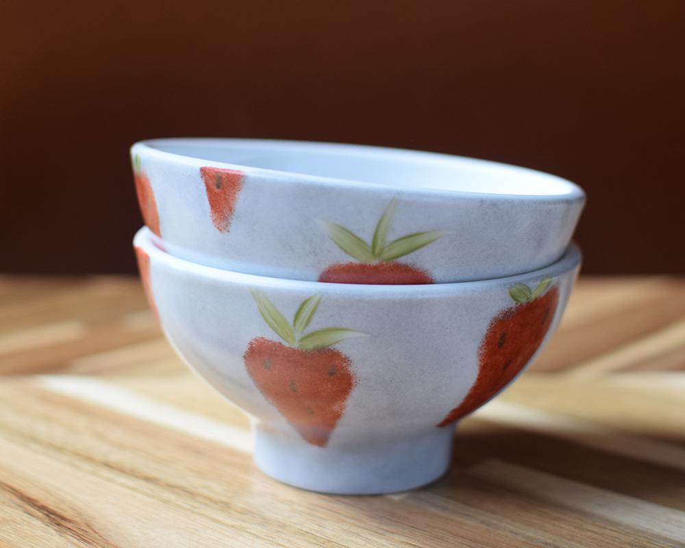 いちご×グレ－茶碗（単品） | 8枚目