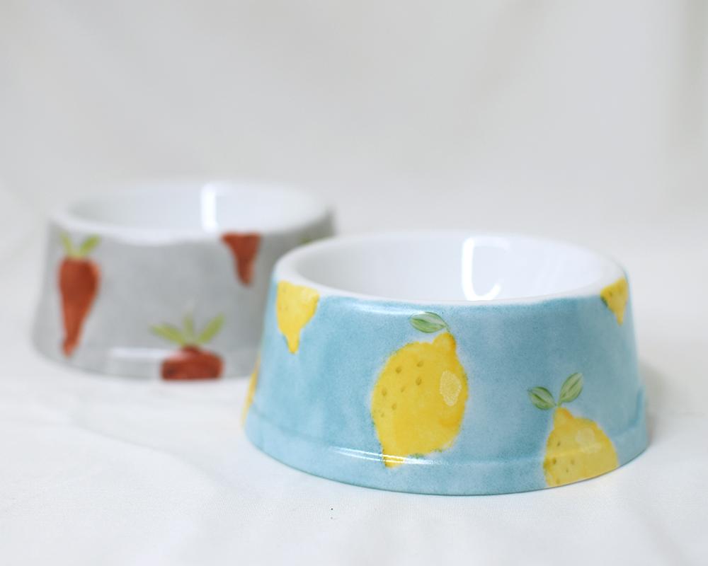 いちご×グレーペットフードボウル（限定品） | 9枚目