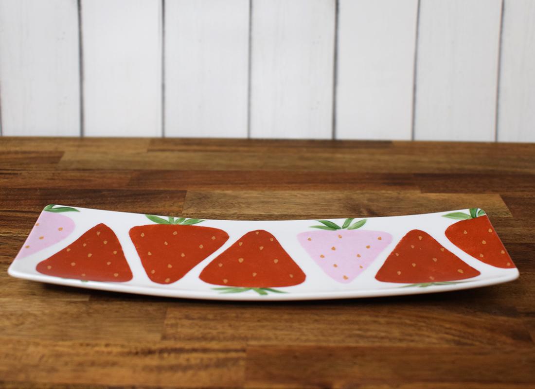 レトロないちご長角皿L | 9枚目