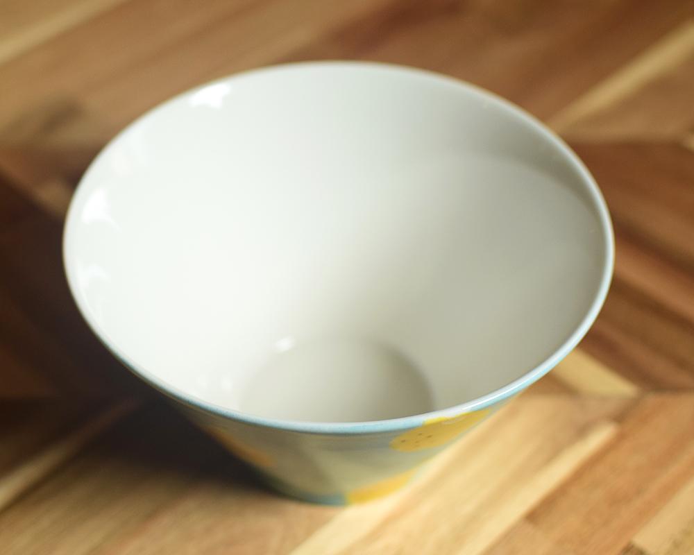 レモン×ブルーの大きい鉢 | 8枚目