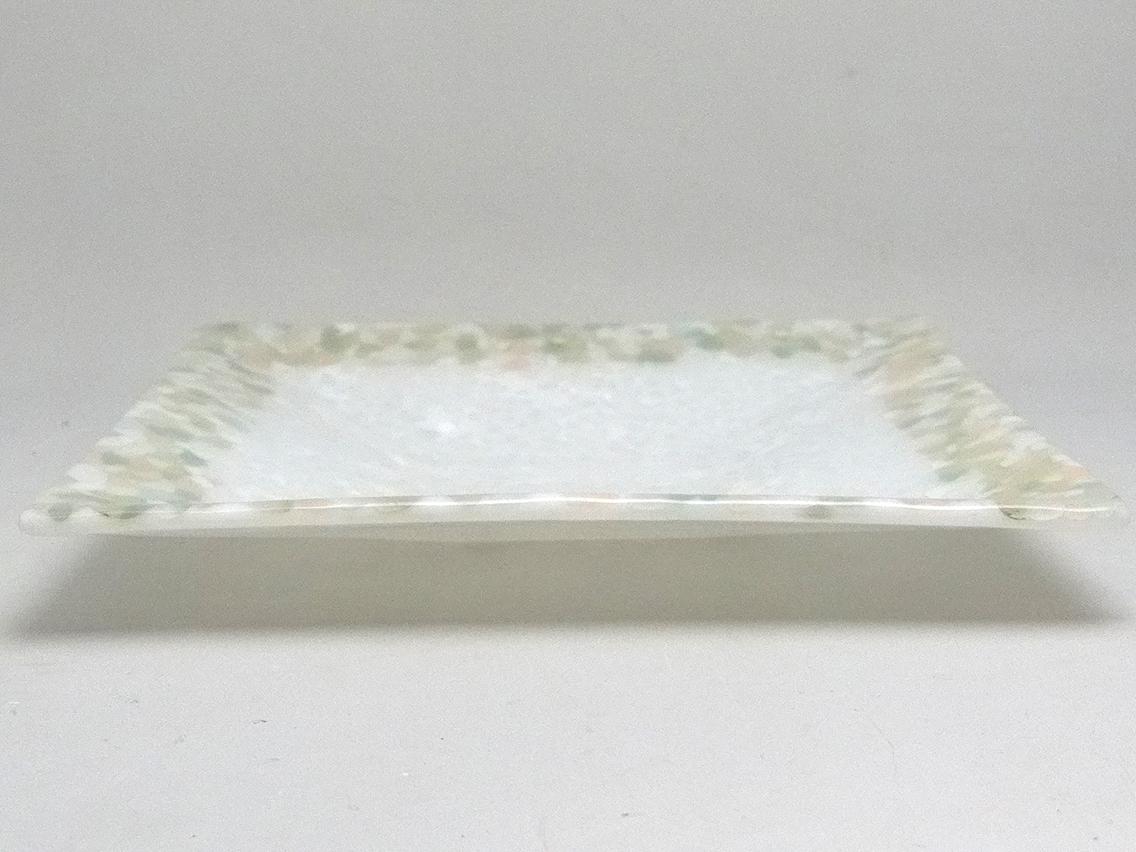 淡色モザイク・ガラスの角皿 | 7枚目